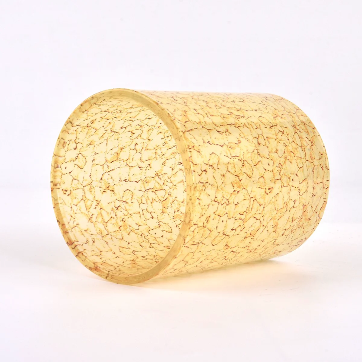 Empty Crack Decor glass candle jars for candle making