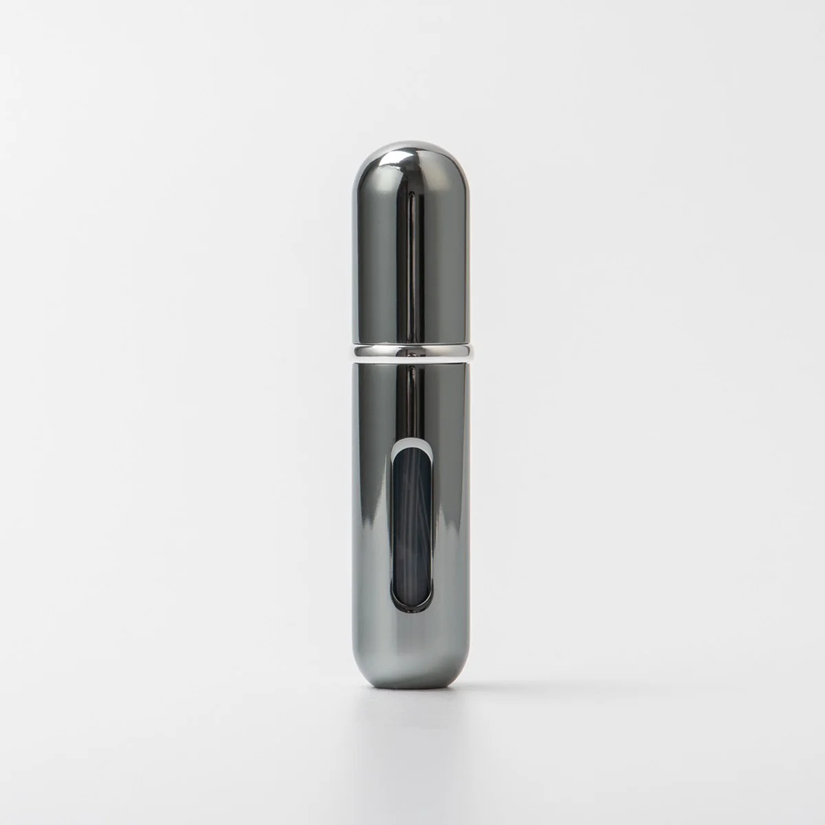 Portable 5ml Mini Travel Refillable Aluminum Perfume Spray Glass Bottle 