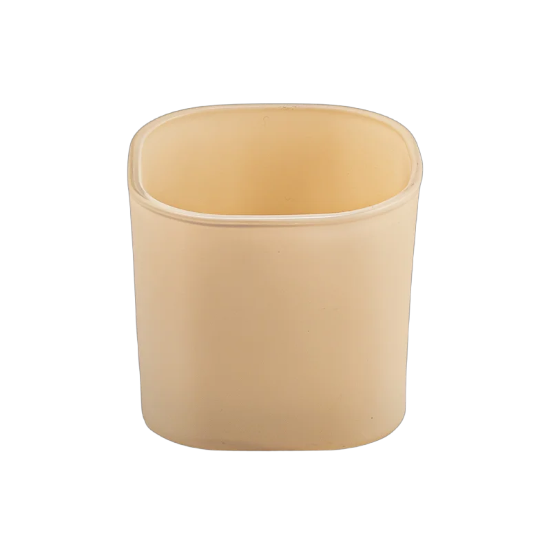 Luxury Matte Square Glass Candle Jar Wholesale