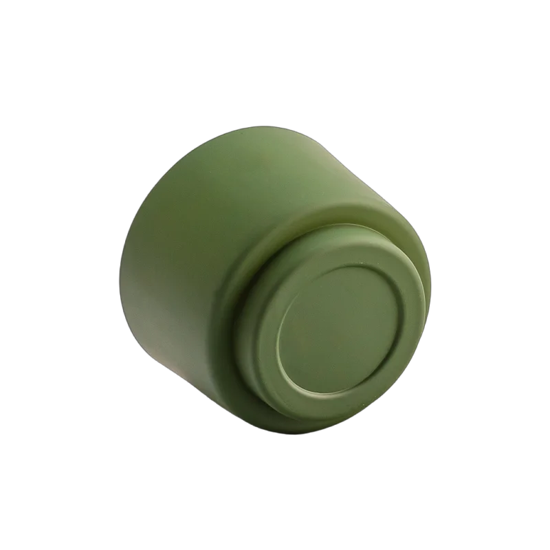 Wholesale Matte Dark Green 145ml Glass Jar Candle Vessel with home decor