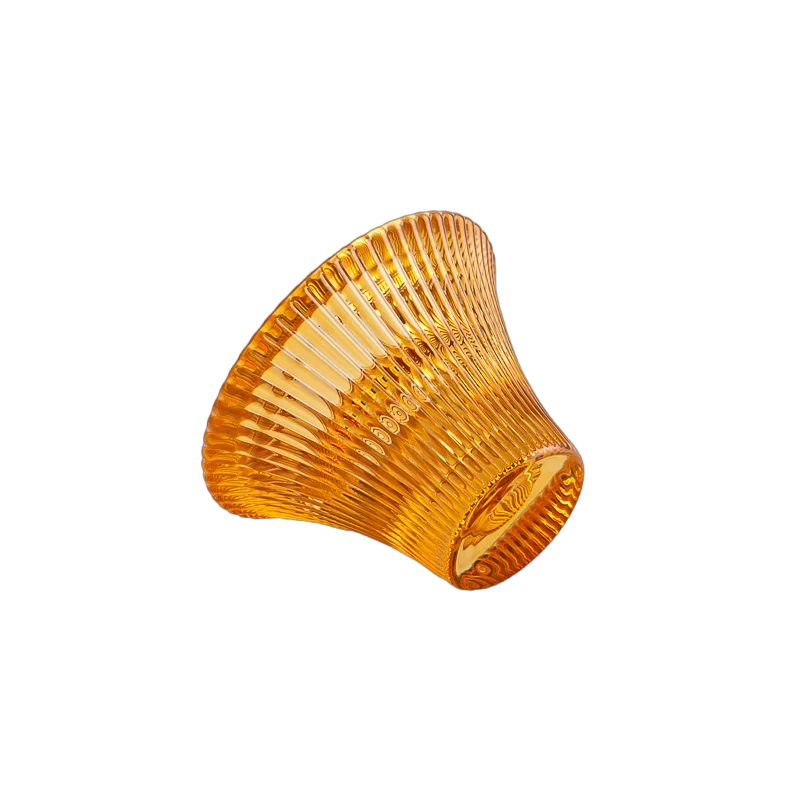 Luxury Custom Striped Glass Candle Home Decor Christmas Wholesale 