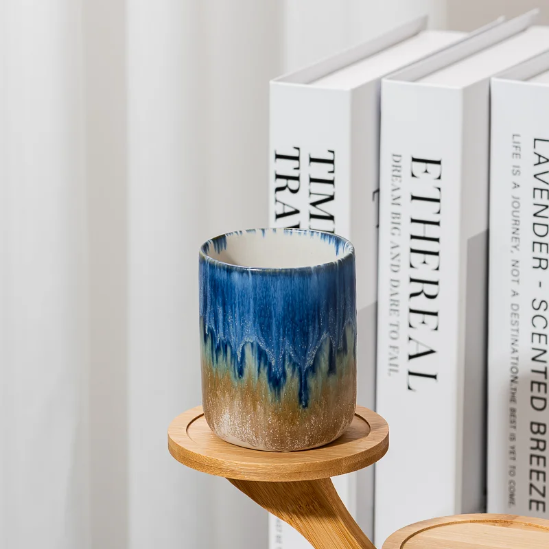 New Design Colorful Ceramic Candle Vessels Wholesale