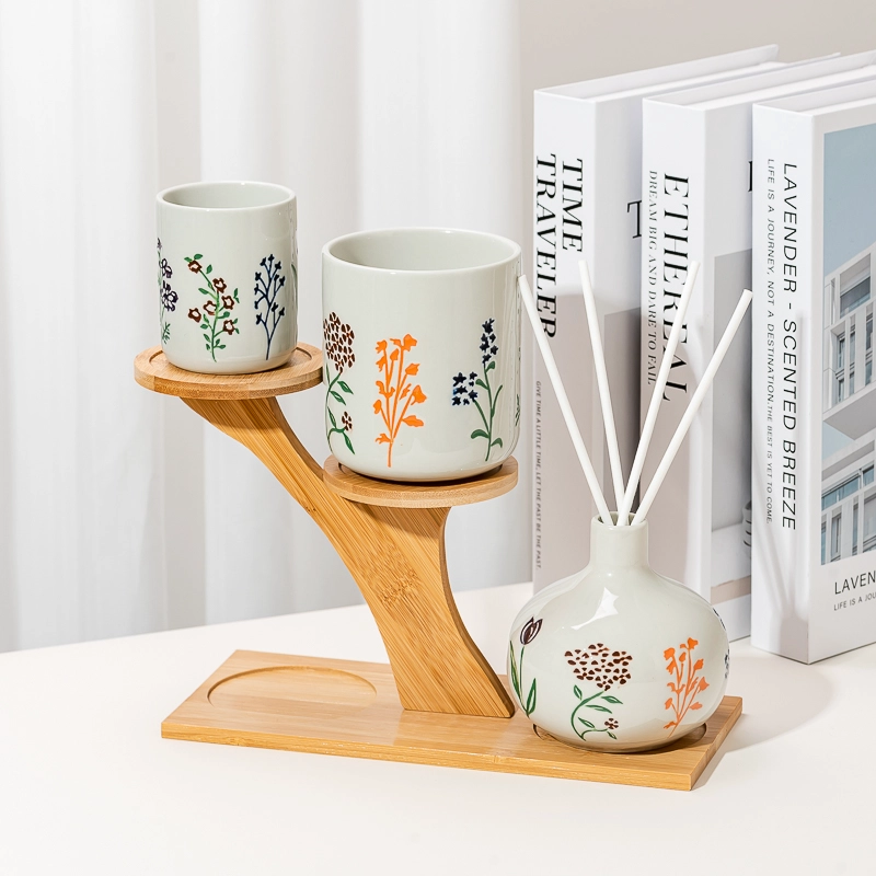 5oz 14oz Empty Ceramic Candle Vessel for Candle Making Unique Spring Collection Ceramic Candle Vessel Wholesale