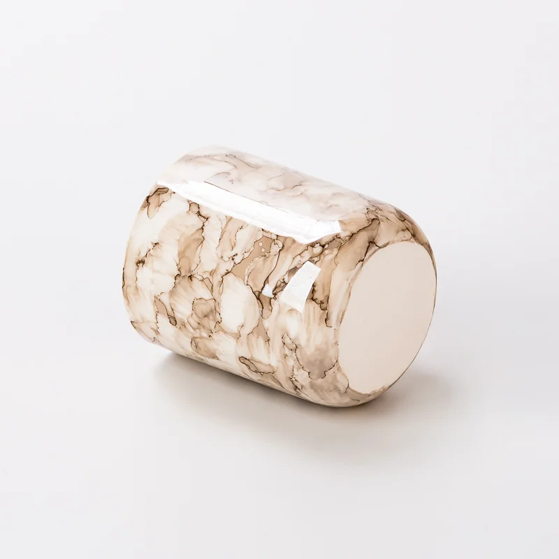 5oz Marble Surface Finishes Ceramic Candle Jars