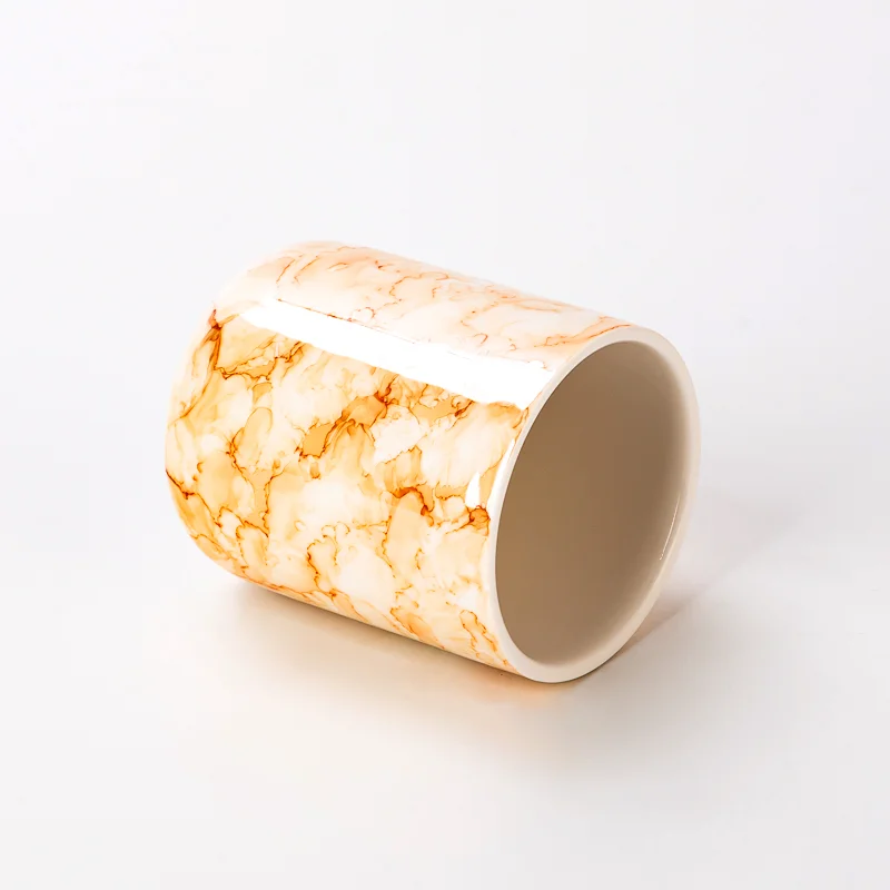 New Arrival Marble Decorative Ceramic Candle Jars Wholesale