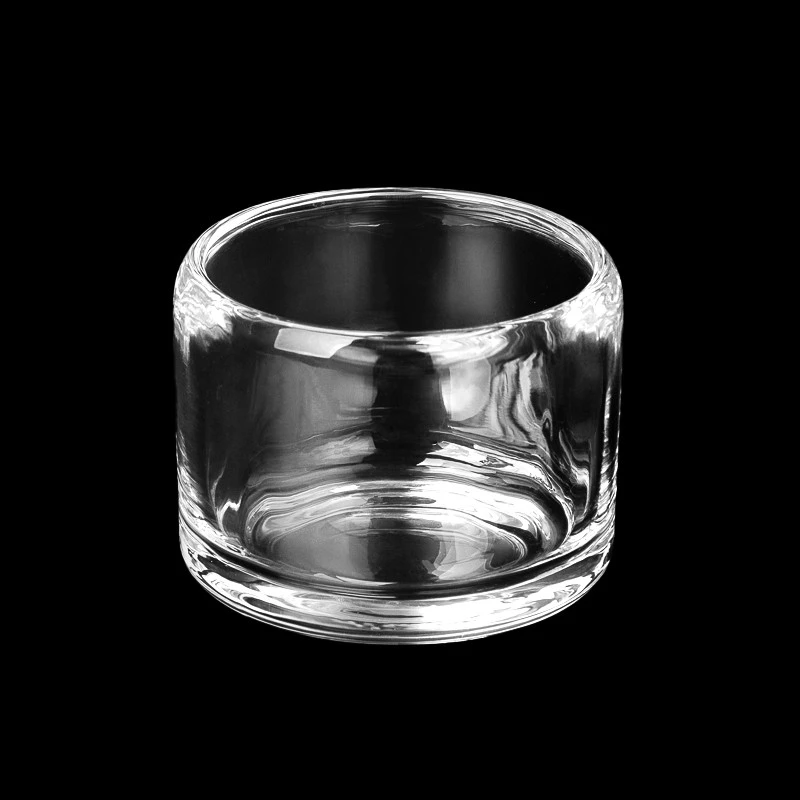 Transparent Empty Glass Candle Vessel Wholesale Glass Candle Holder