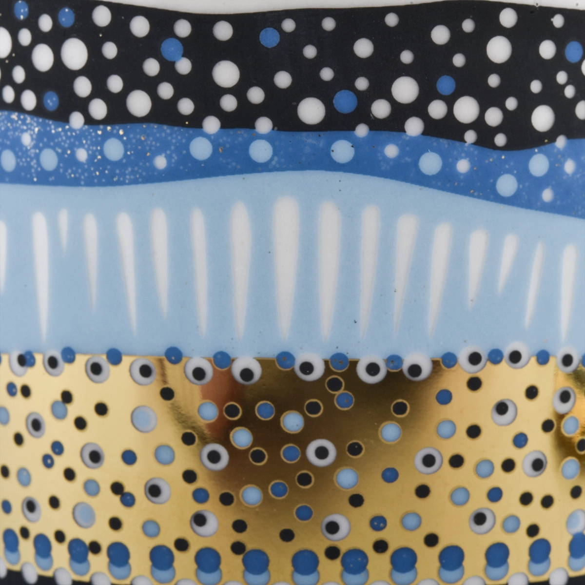 Luxury Unique Ceramic Candle Jar With Lids Gold Ceramic Candle Vessel With Lid for Candle Making