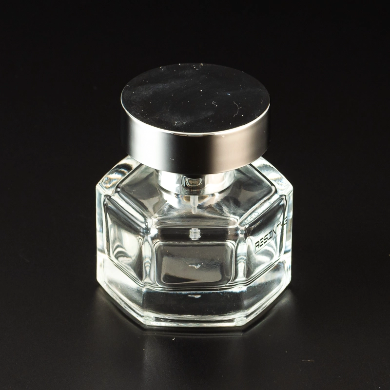 Custom Color Empty Polygonal Glass Perfume Bottles Wholesale