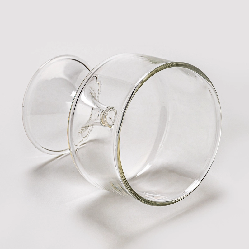  Wholesale Fashion Clear glass candle jar home decor