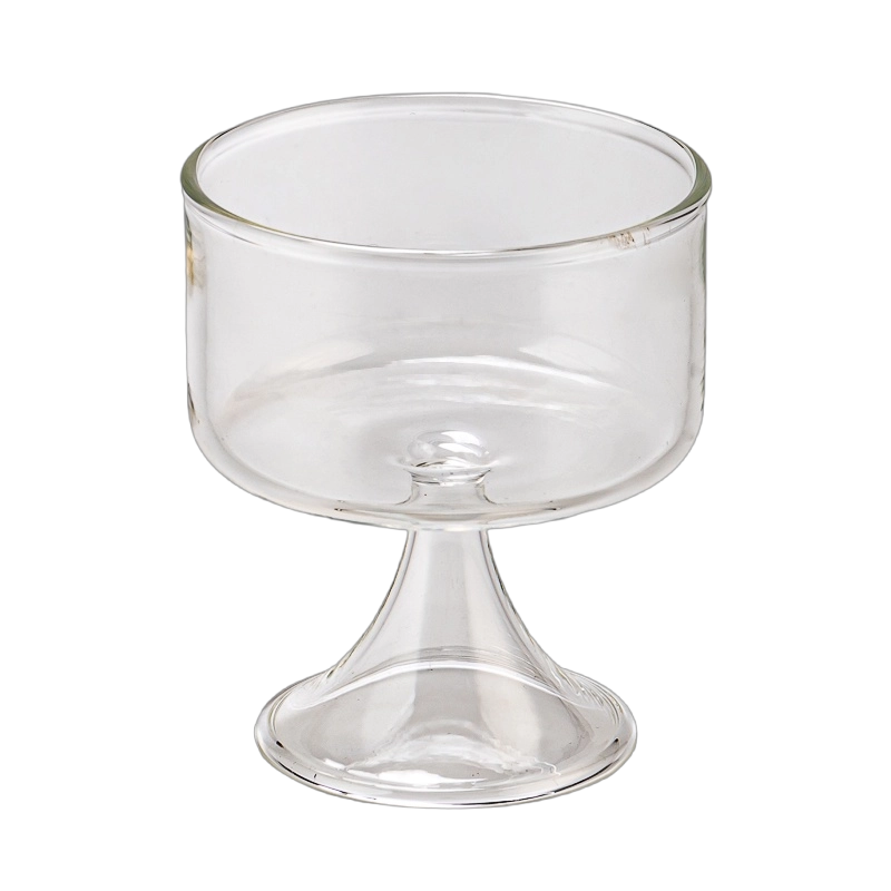 Wholesale Fashion Clear glass candle jar home decor