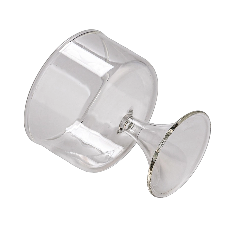 Wholesale Fashion Clear glass candle jar home decor