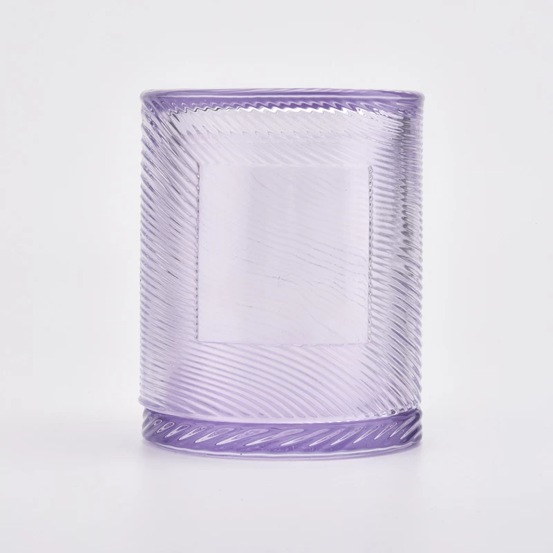 Unique Design Glass Candle Jar With Lids