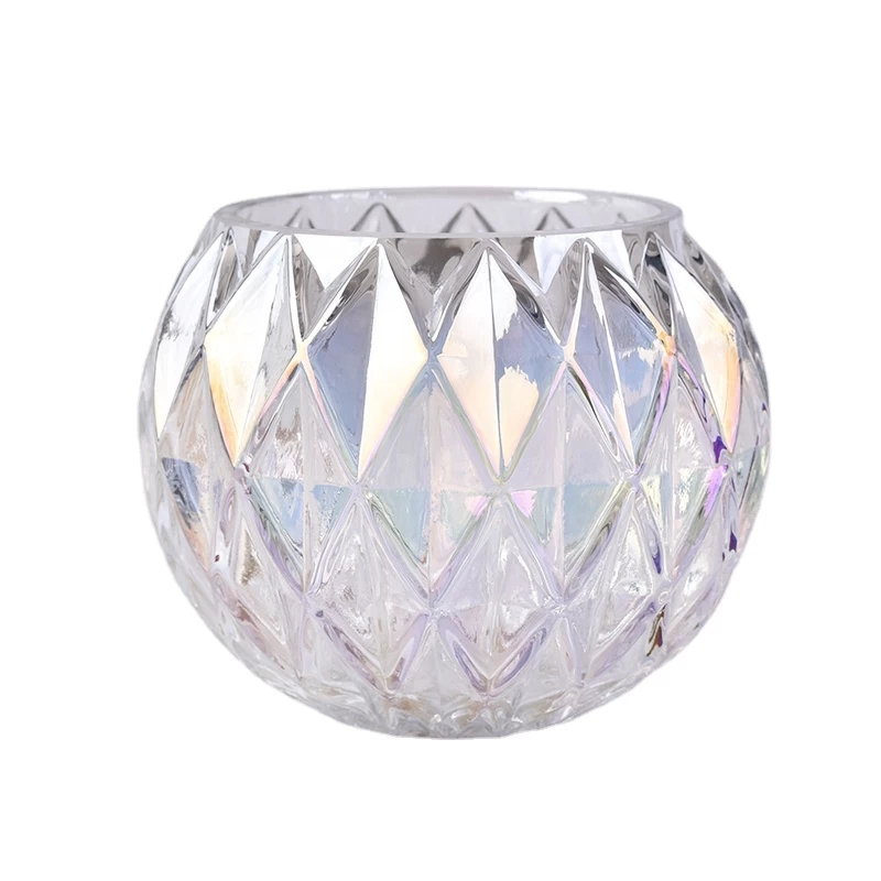 Round clear Glass Candle jar in bulk