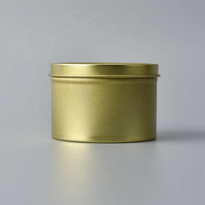 Luxury Metal Aluminum candle tins with lid