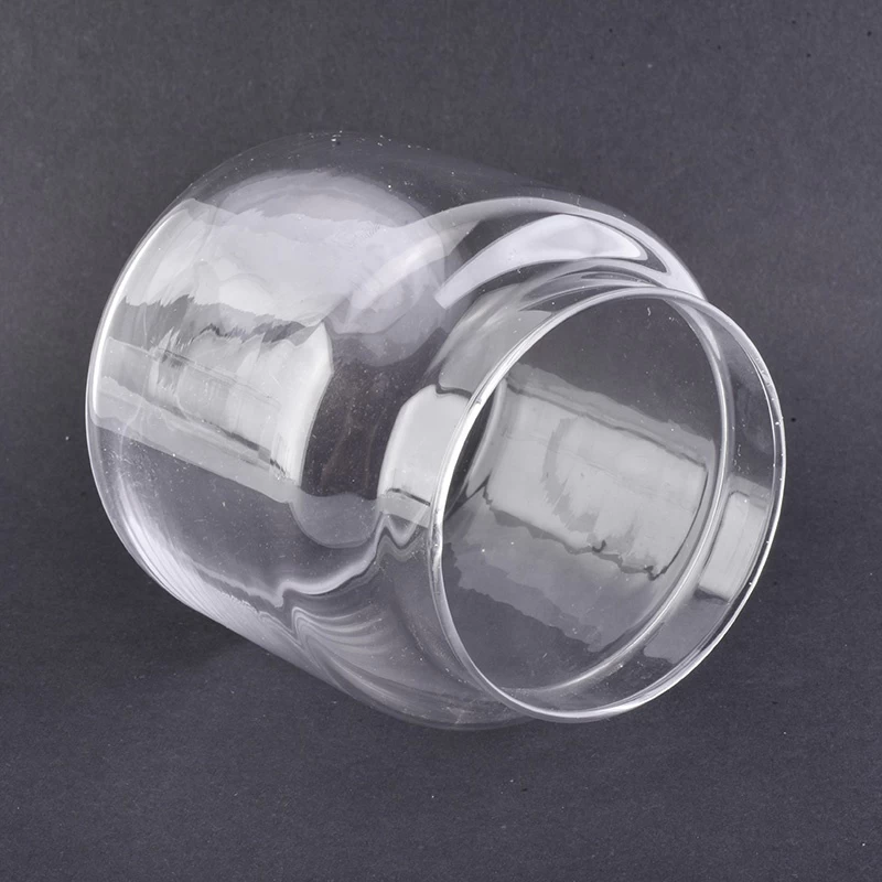 Transparent high Glass Candle container home decor