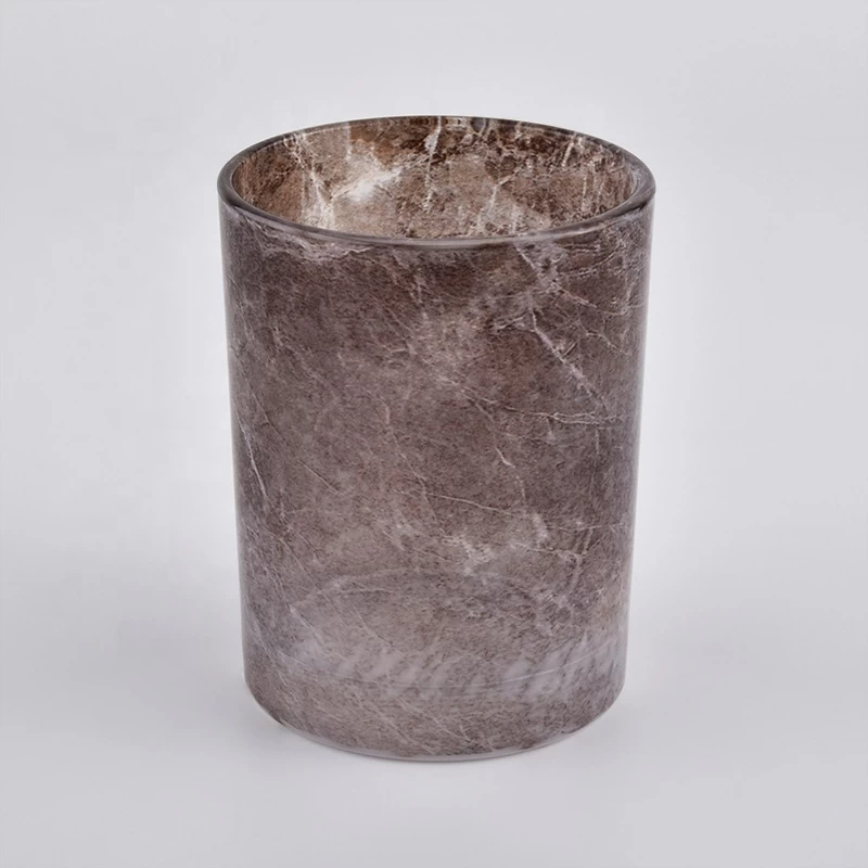 Custom 250ml 8oz glass jar candle for modern cylinder for home decorative