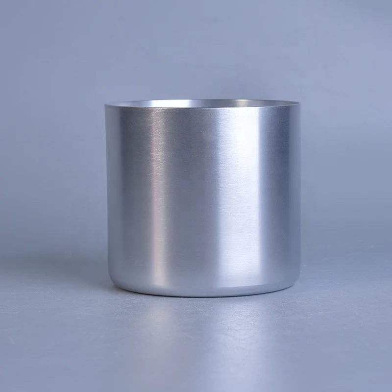 Luxury Silver Metal Candle Jars Wholesale