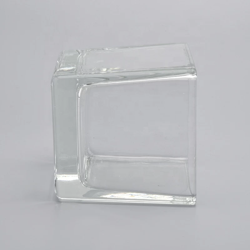 Wholesale Classic Square Glass Candle Jars
