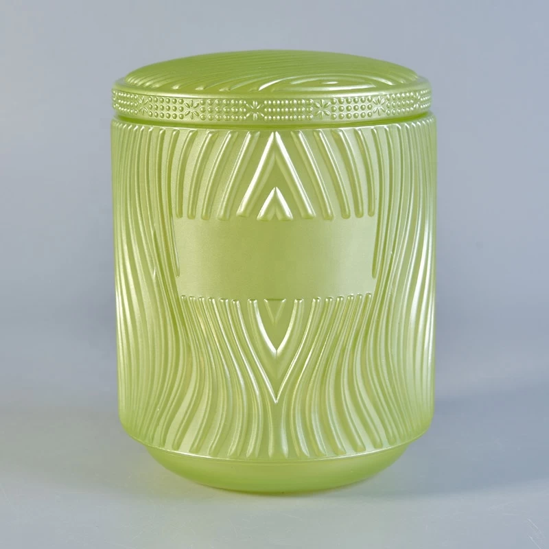 Luxury glass candle jar with lid for candle making 7 oz 8 oz