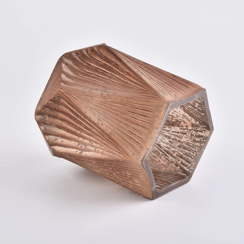 Unique Design Tree Pattern Glass Candle Holders