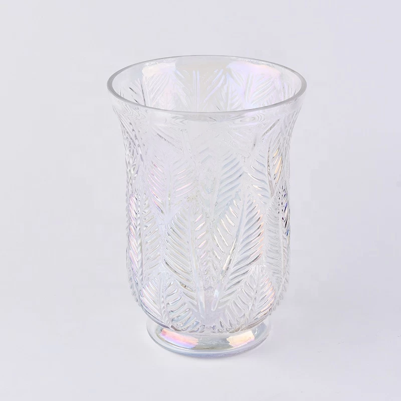 Luxury lotus decorative Glass Candle holder scented wholesales