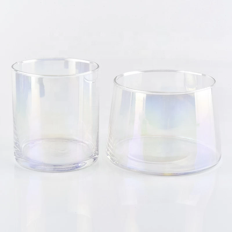 Clear Glass Candle container home decoration