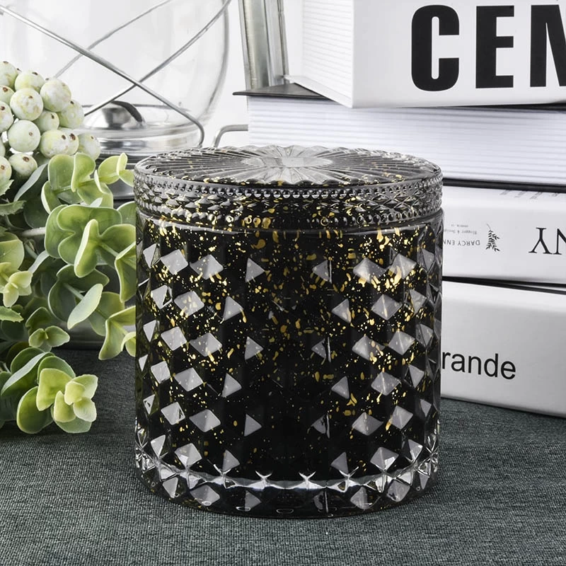 Hot Sale Low MOQ Glass Candle Jar With Lid