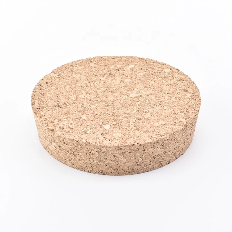 China Custom Size Cork Lids For Scented Candles Glass Jars manufacturer