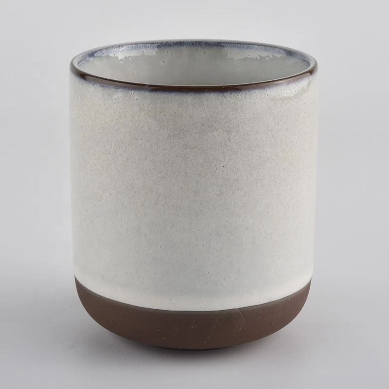 Popular Round Bottom Shaped Ceramic Jars Candle