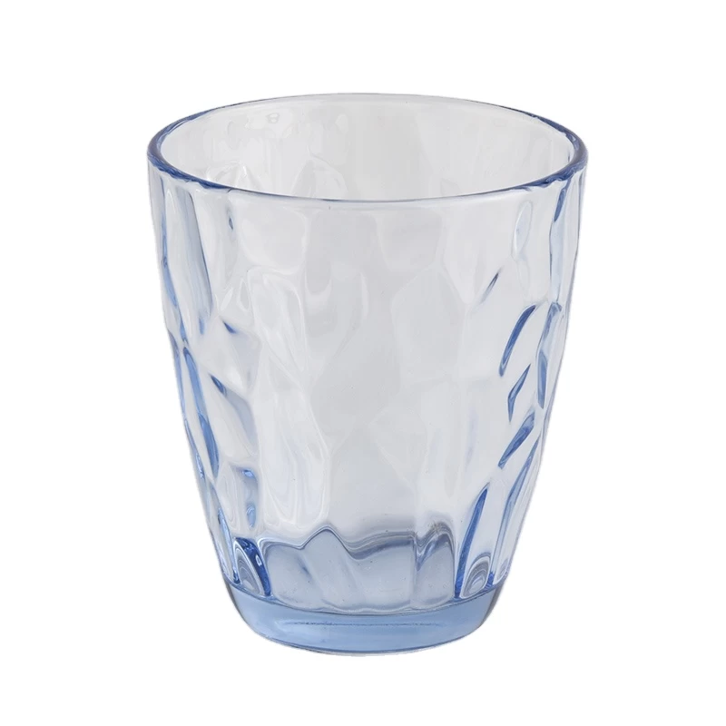 Wholesales clear custom logo glass candle cup jar home decoration