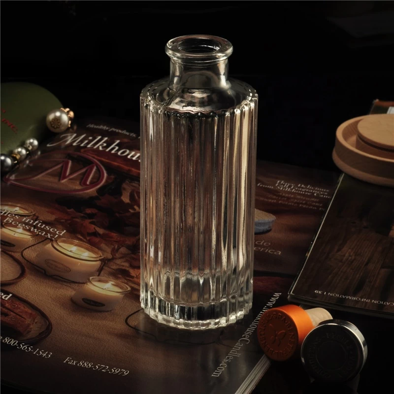 Home decoration wholesale 200ml  glass reed diffuser fragrance glass bottle