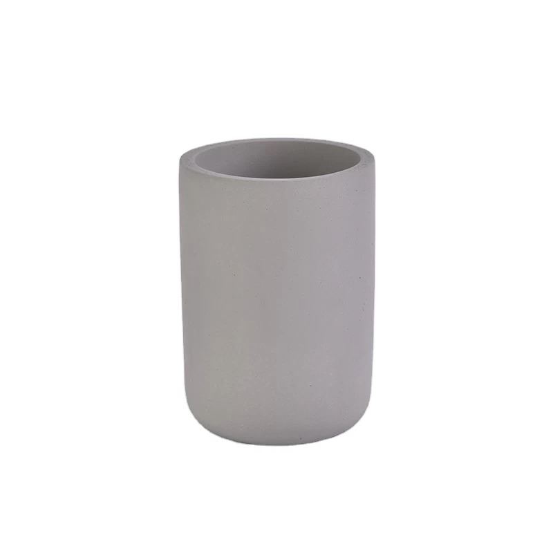 Popular Straight Side Concrete Cement Candle Jars