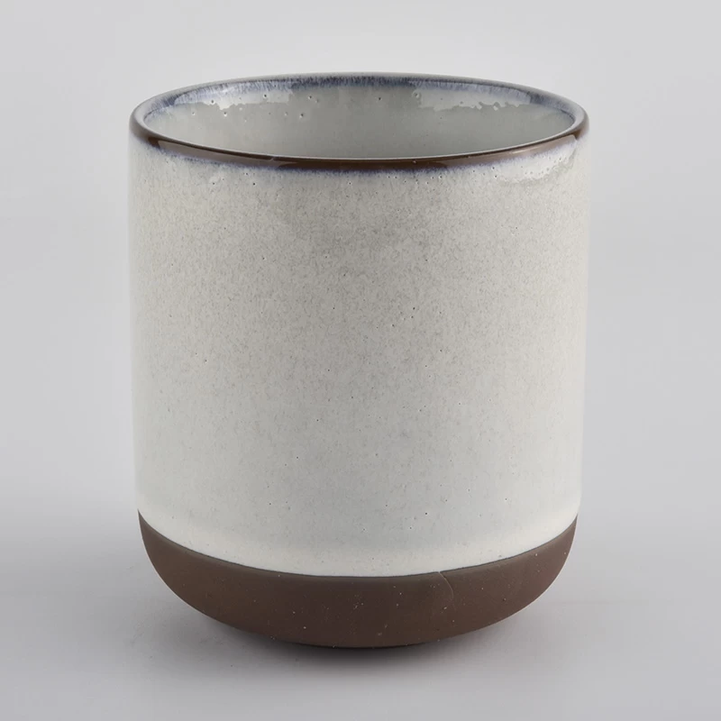 Popular Round Bottom Shaped Ceramic Jars Candle