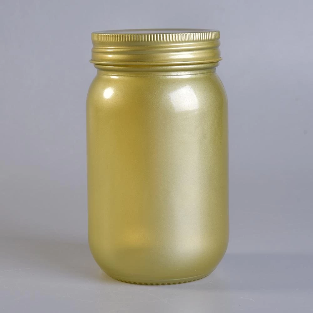 Wholesale glass mason jar with lid for candle making