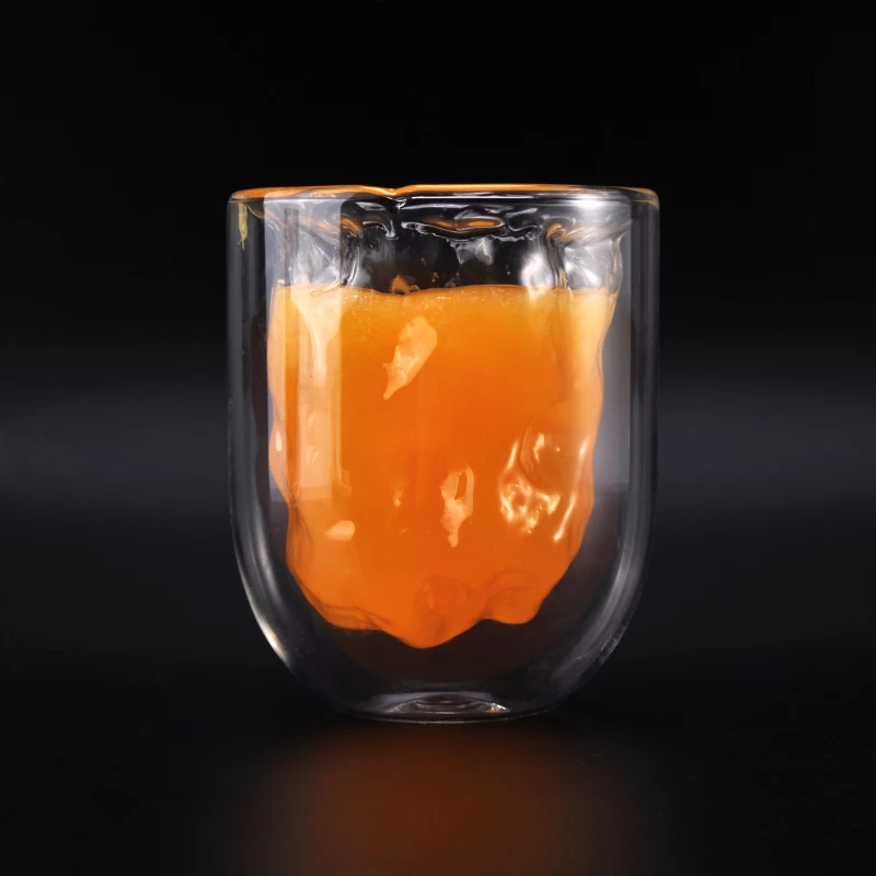 Unique Double Walled Glass Cup For Juice