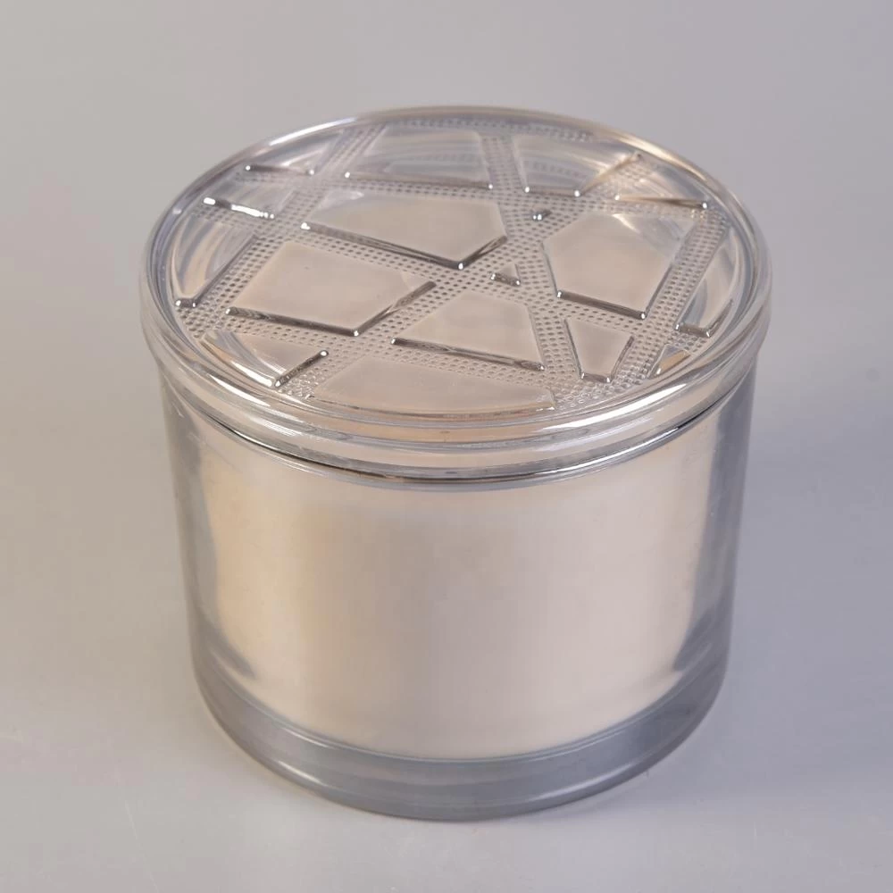 10oz 20oz Home decoration luxury candle glass holder with lids