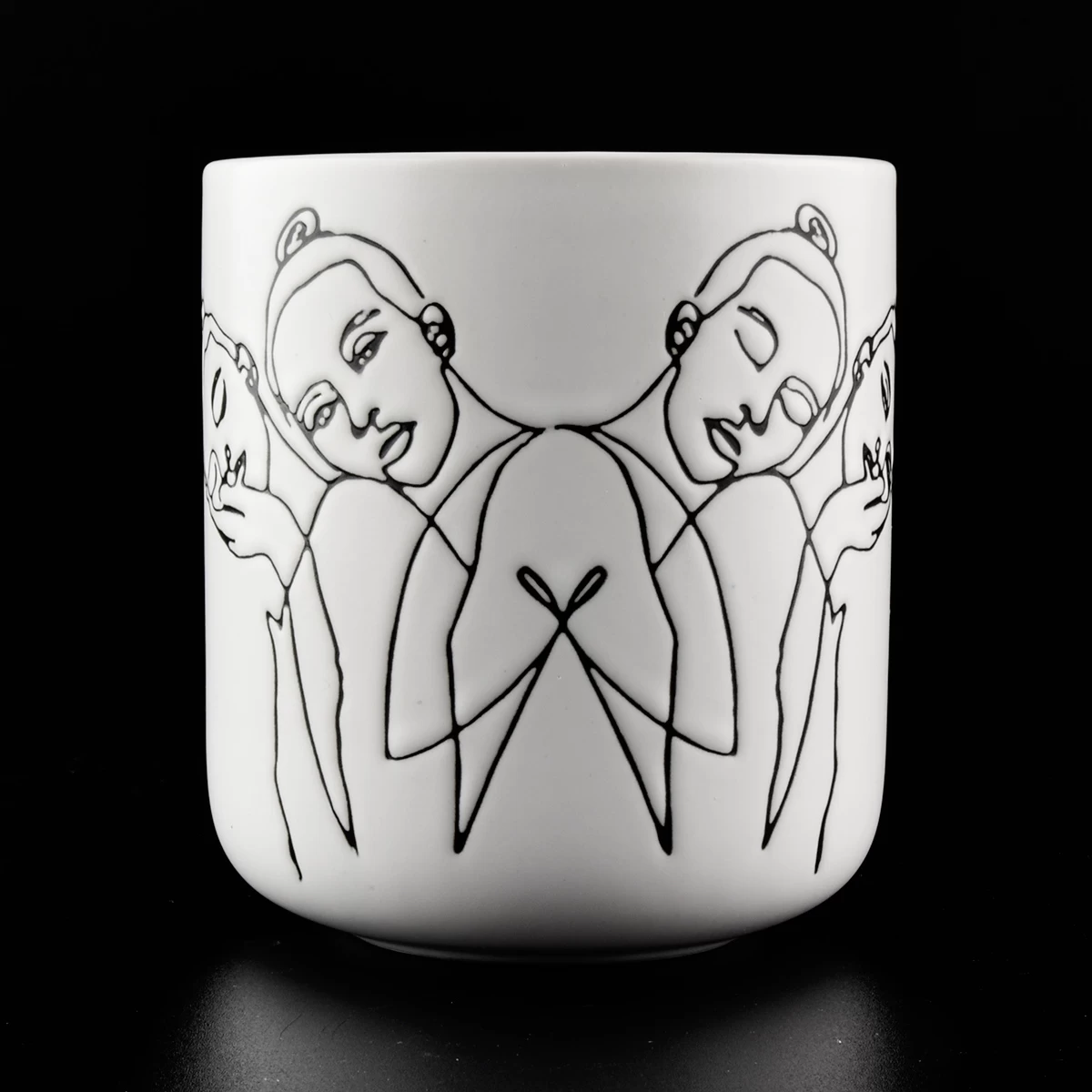 Valentine's Day Decor Ceramic Candle Vessels