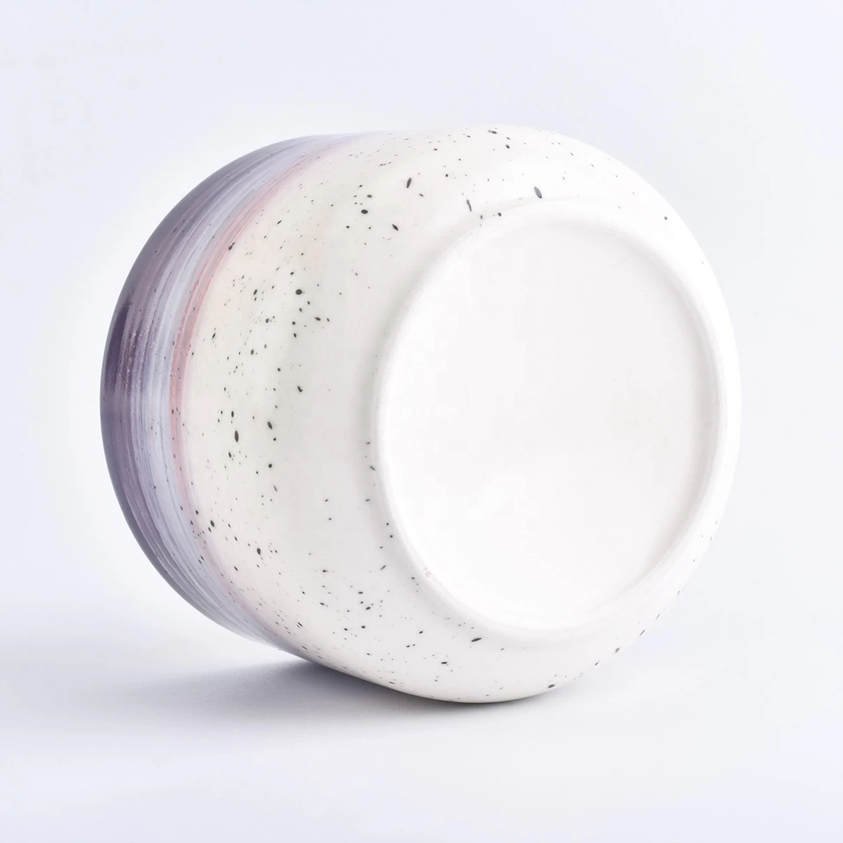 In bulk empty ceramic candle jar candle holder with lids