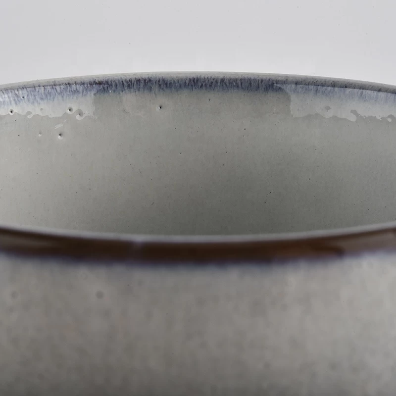 430ml Popular Round Bottom Shaped Ceramic Candle Jar