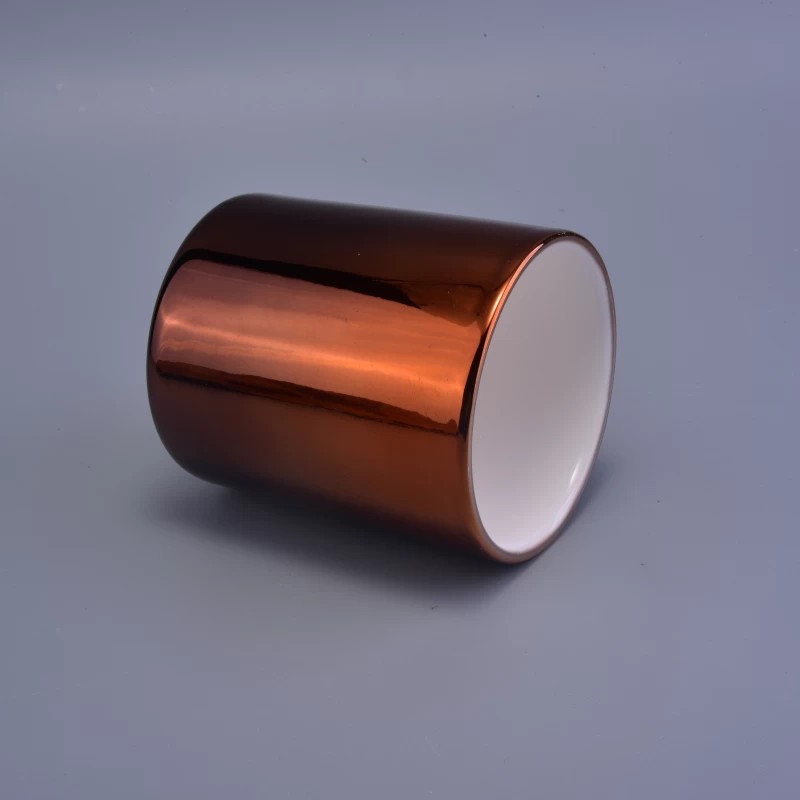 copper ceramic candle vessels