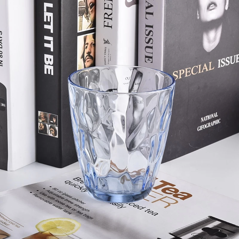 Wholesales clear custom logo glass candle cup jar home decoration