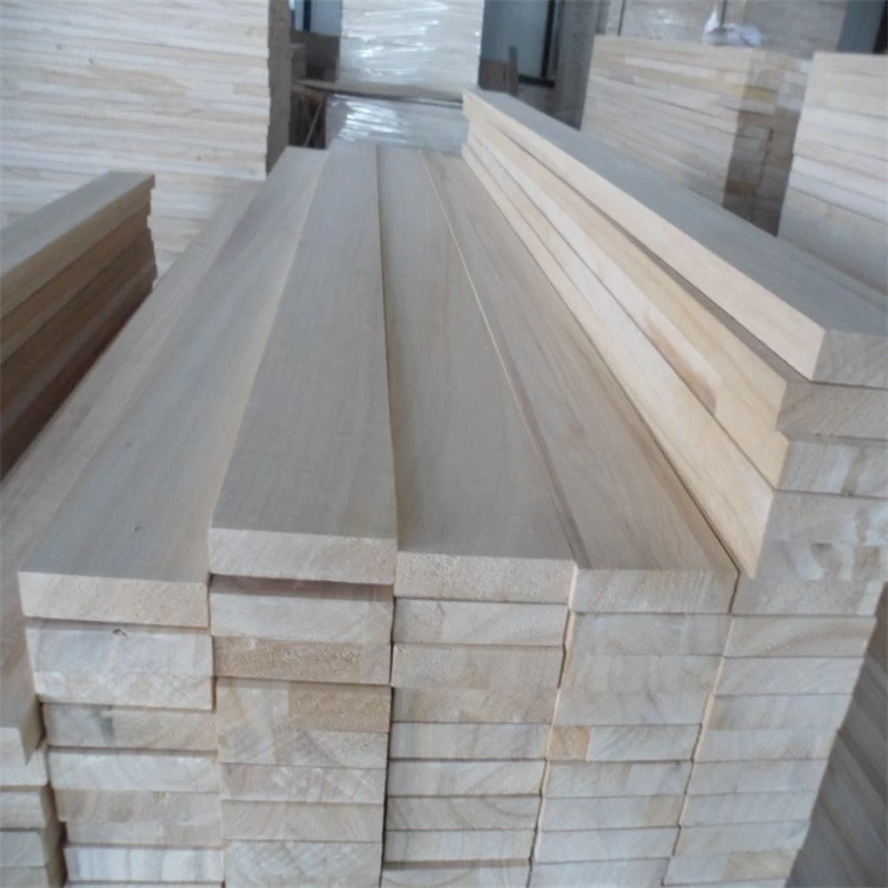 China Custom Paulownia Wood Strip Paulownia Wood Batten Paulownia Solid Boards ski cores manufacturer