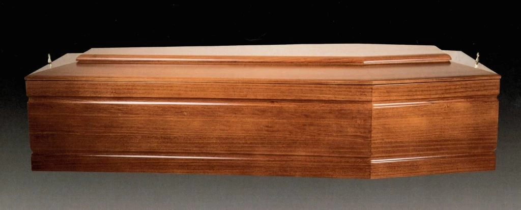 Chine Funérailles pour adultes en Chine Fabrication de cercueil de cercueil en bois de Paulownia de nouveau style européen Crémation avec finition en velours brillant et fournisseur de sculpture traditionnelle fabricant