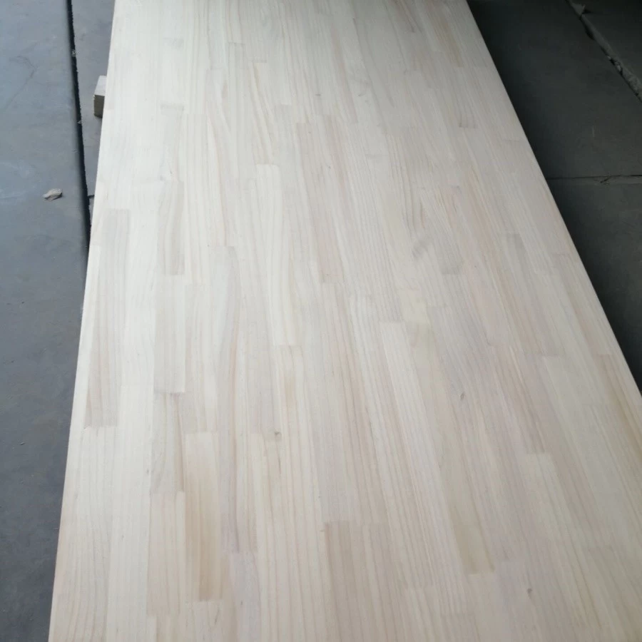 China paulownia door cores in finger joint wood panels manufacturer