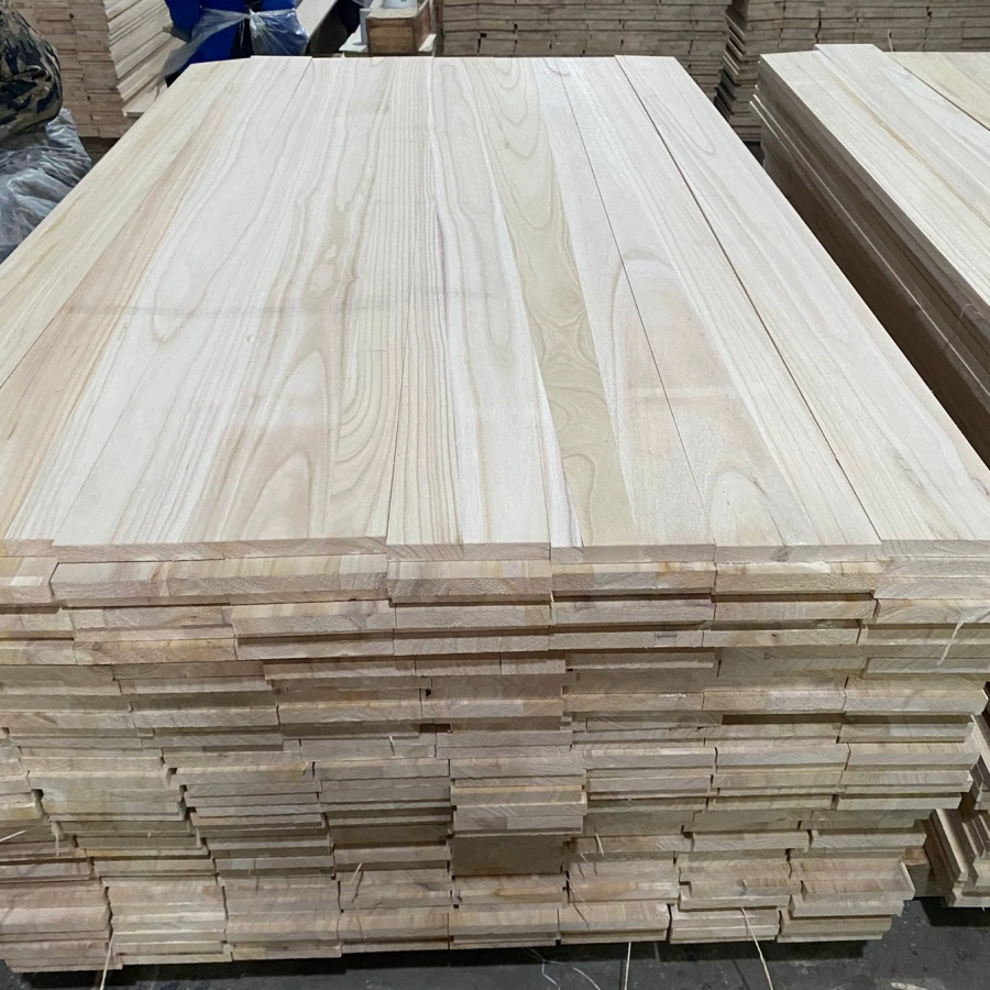 China 19mm paulownia wood strips for ski core making panel manufacturer