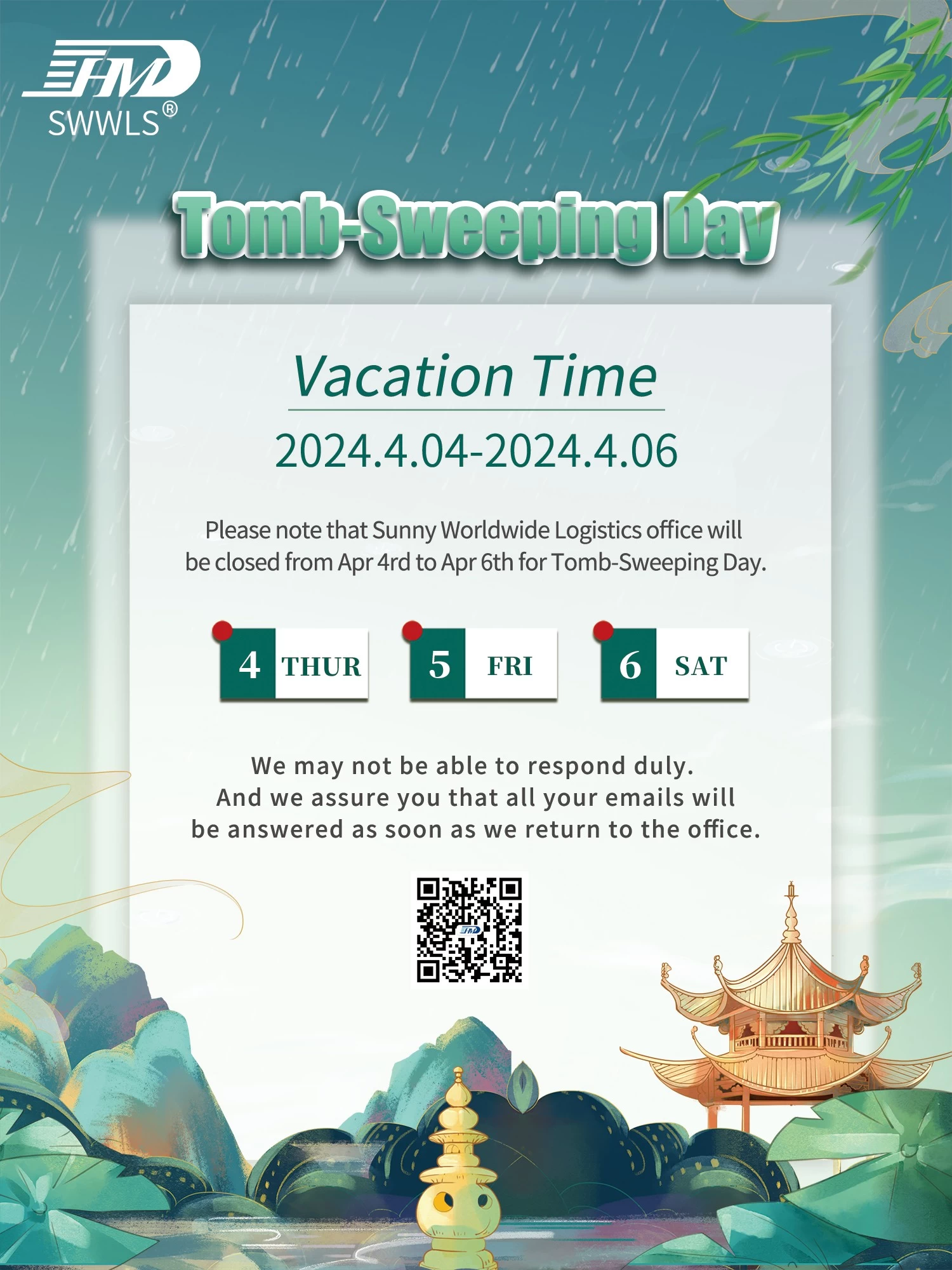 Freight Forward,Shipping Agency,International Shipping Company,Worldwide Cargo Alliance,Logistics Shipping Company ,Tomb Sweeping Festival