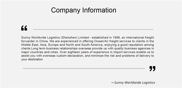 China Ocean freight forwarder from Shenzhen China to Port Moresby Papua New Guinea sea shipping agent door to door service Freight Forwarder
