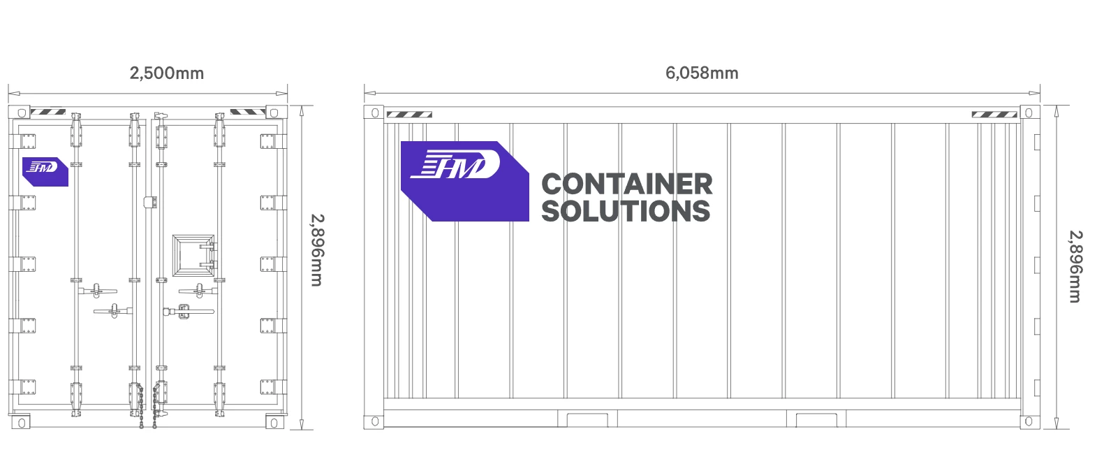 20' reefer container