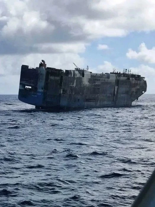 Electric vehicle shipping accident