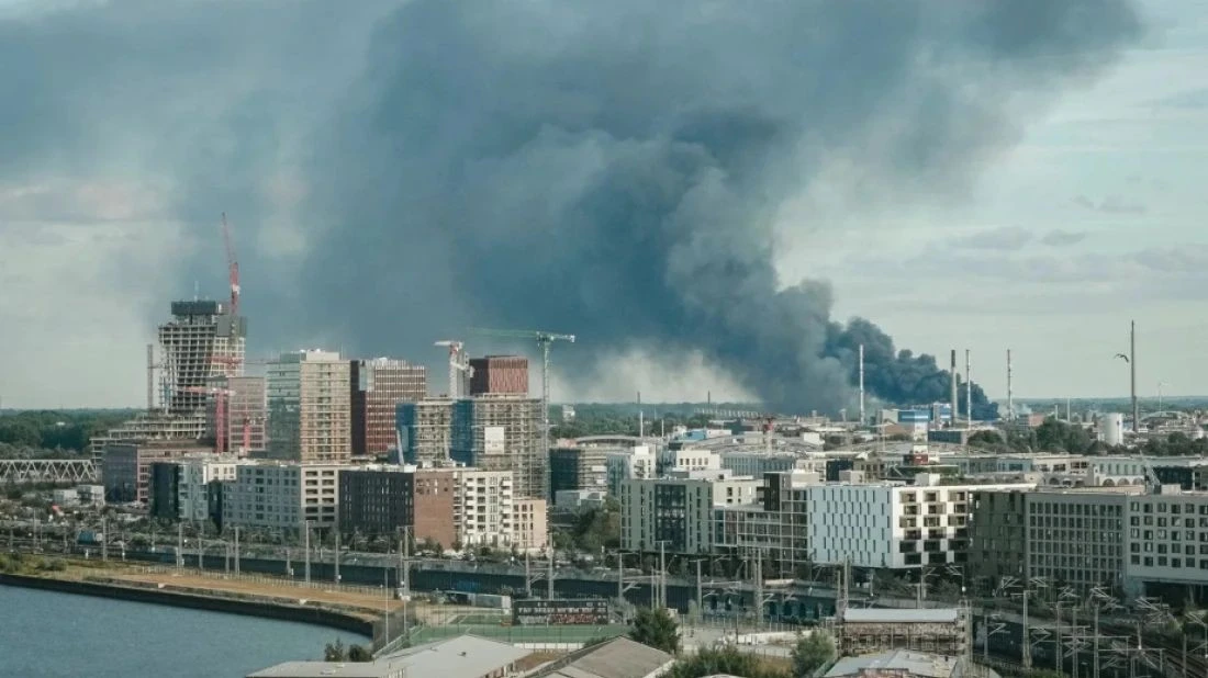  warehouse fire Germany